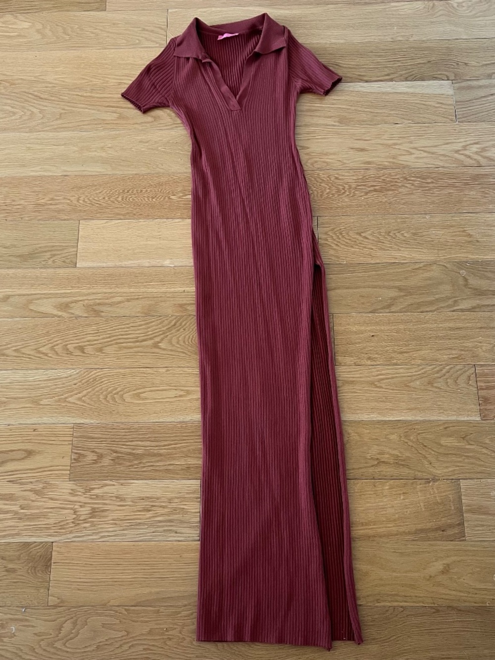 Lilly’s Kloset burnt orange knit dress